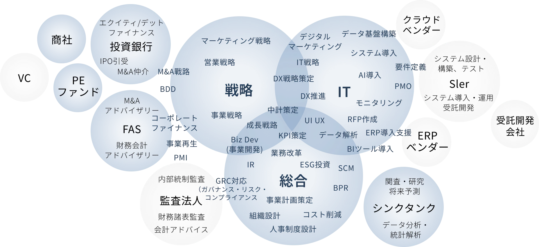 The Professional Agentsの支援領域